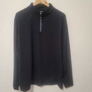 FootJoy Men's Dark Gray Zip-Up Sweater